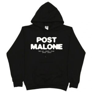 Post Malone Twelve Carat Tour Black Hoodie 🖤✨